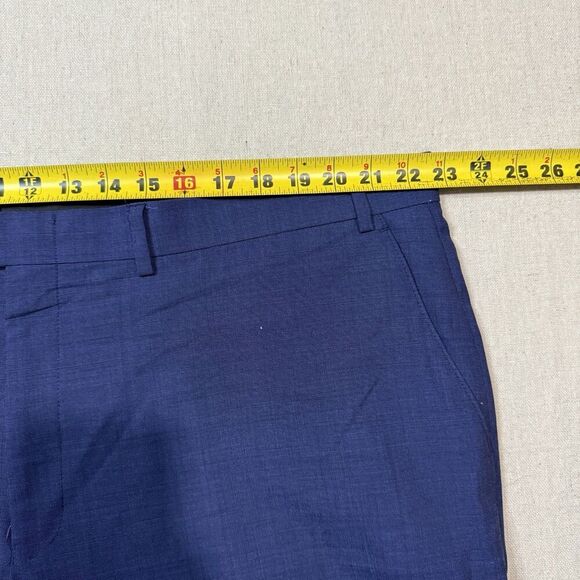 Lauren Ralph Lauren Wool Pants Slacks Men's Size 44x30 Blue Pleated Green Tag - Picture 7 of 7